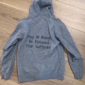 Reserved listing ! Sun gazing grey hoodie.